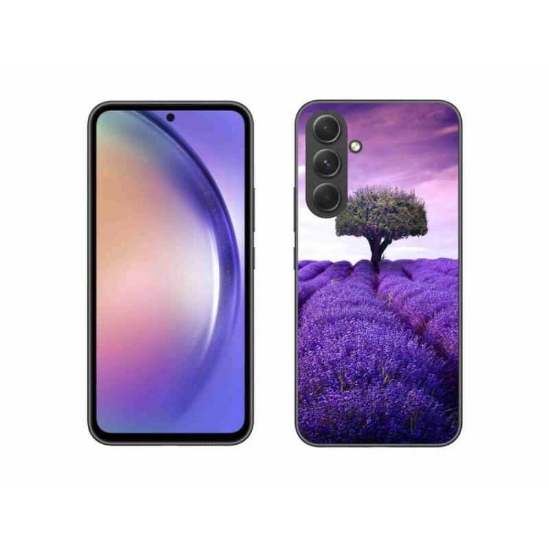 Gelový kryt mmCase na mobil Samsung Galaxy A54 5G - levandulová louka