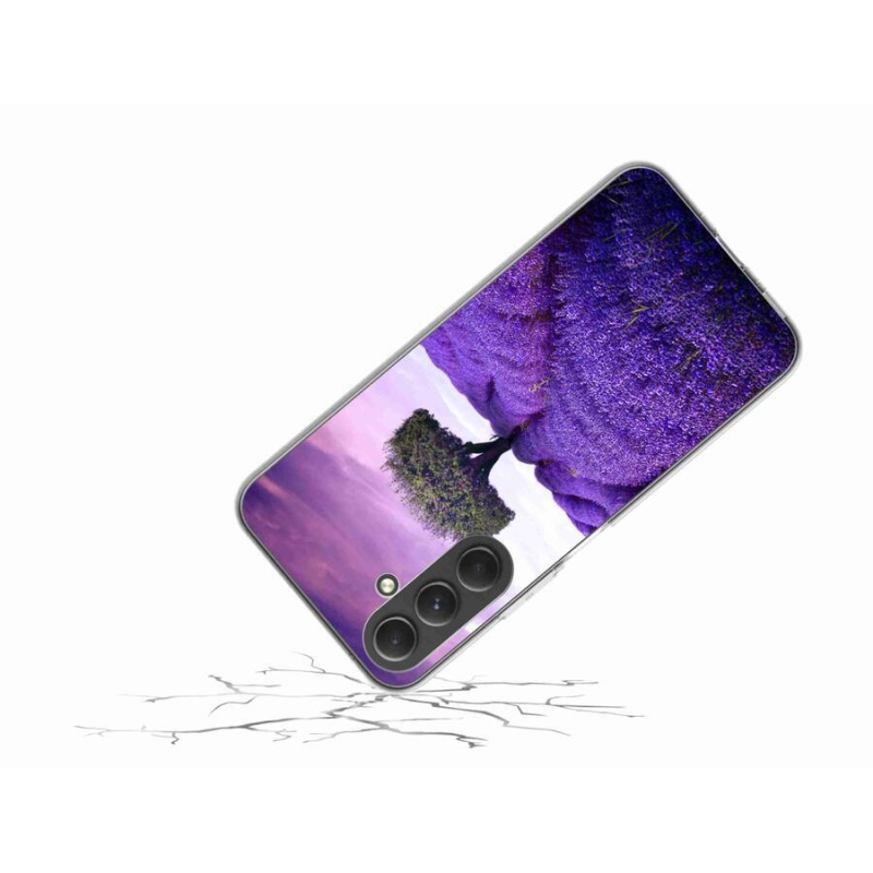 Gelový kryt mmCase na mobil Samsung Galaxy A54 5G - levandulová louka