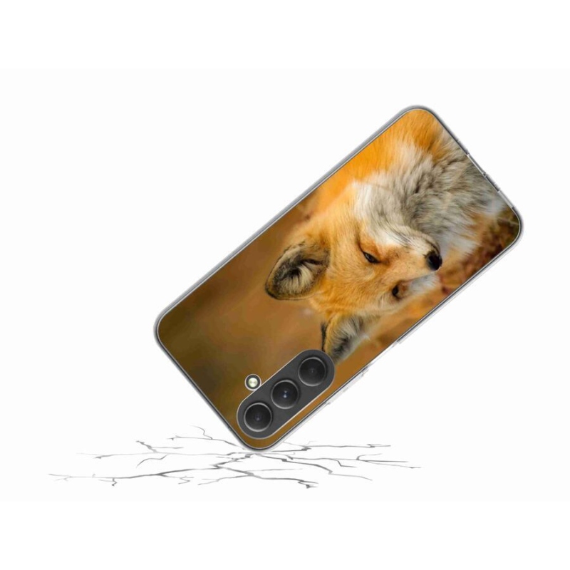 Gelový kryt mmCase na mobil Samsung Galaxy A54 5G - liška