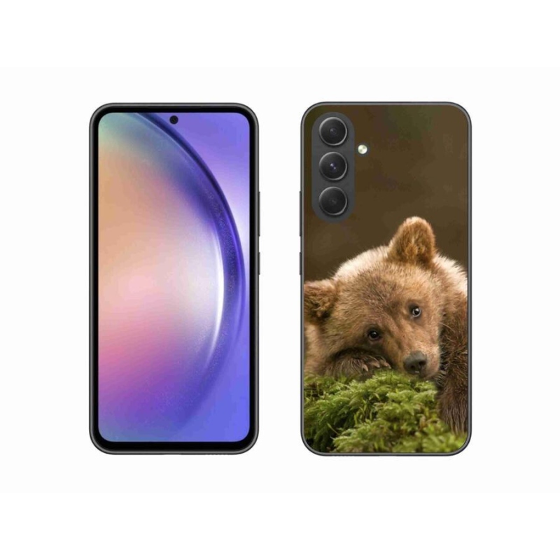 Gelový kryt mmCase na mobil Samsung Galaxy A54 5G - medvěd