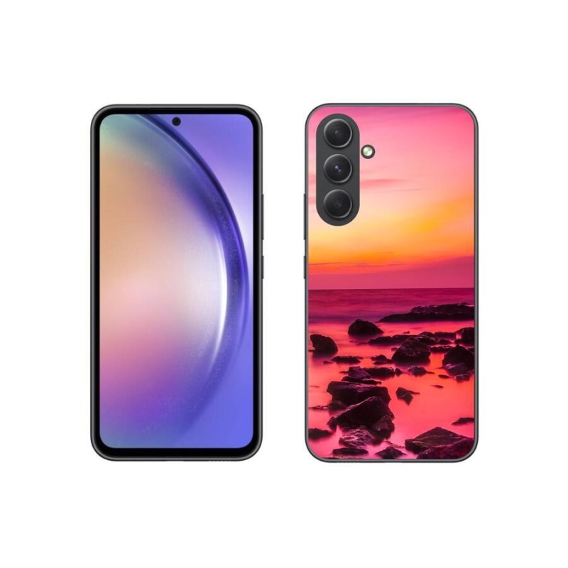 Gelový kryt mmCase na mobil Samsung Galaxy A54 5G - moře a záře