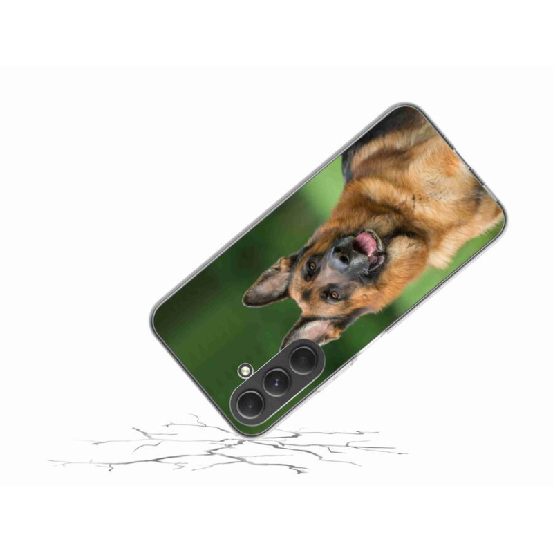 Gelový kryt mmCase na mobil Samsung Galaxy A54 5G - německý ovčák