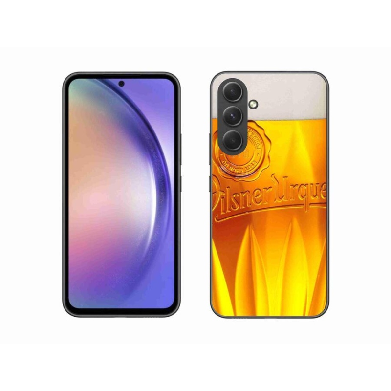 Gelový kryt mmCase na mobil Samsung Galaxy A54 5G - pivo