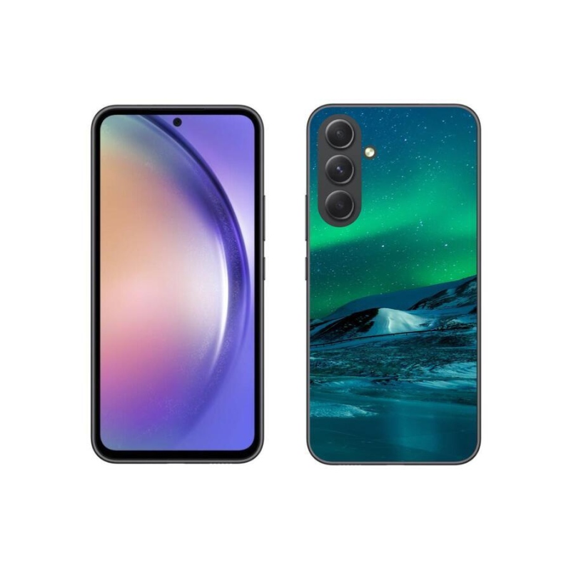 Gelový kryt mmCase na mobil Samsung Galaxy A54 5G - polární záře