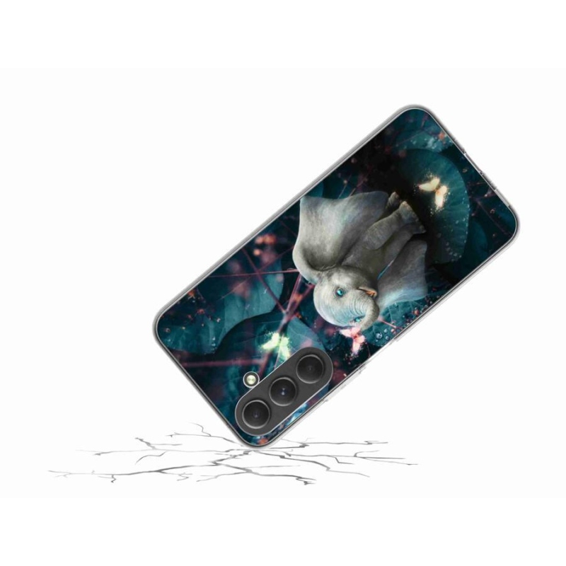 Gelový kryt mmCase na mobil Samsung Galaxy A54 5G - roztomilý slon