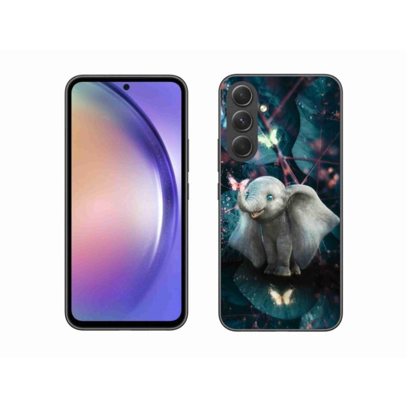 Gelový kryt mmCase na mobil Samsung Galaxy A54 5G - roztomilý slon