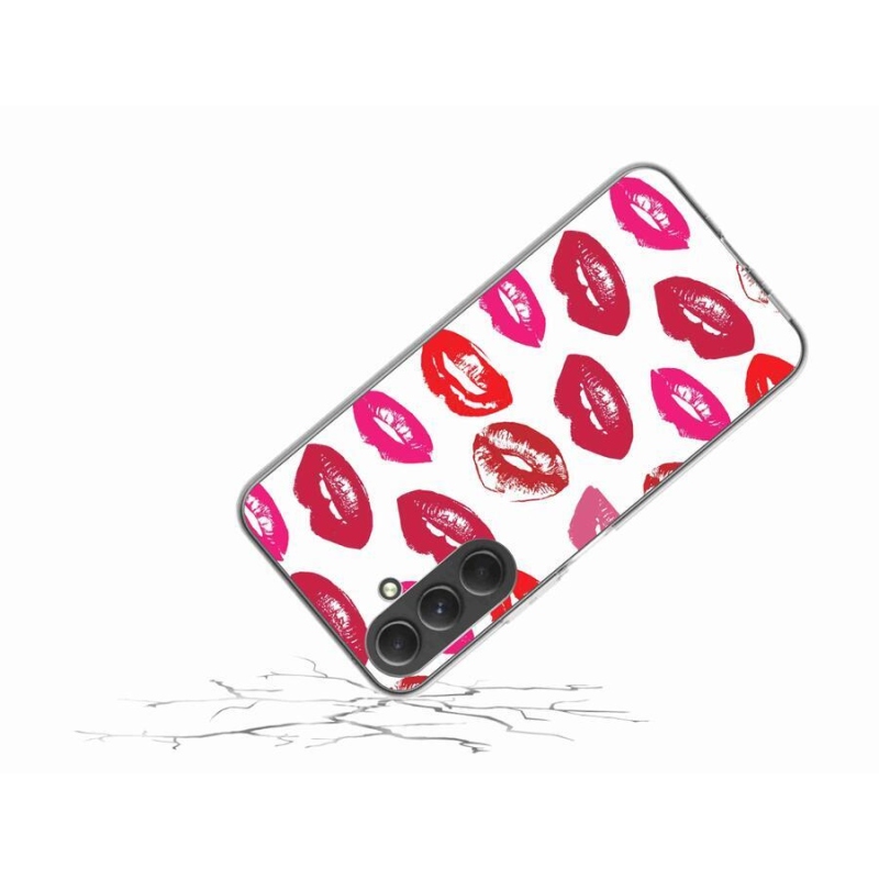 Gelový kryt mmCase na mobil Samsung Galaxy A54 5G - rty