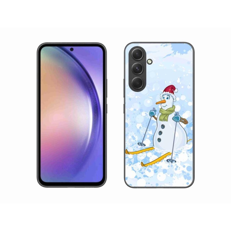 Gelový kryt mmCase na mobil Samsung Galaxy A54 5G - sněhulák