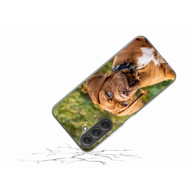 Gelový kryt mmCase na mobil Samsung Galaxy A54 5G - štěně