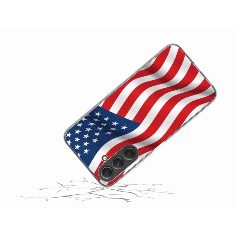 Gelový kryt mmCase na mobil Samsung Galaxy A54 5G - USA vlajka