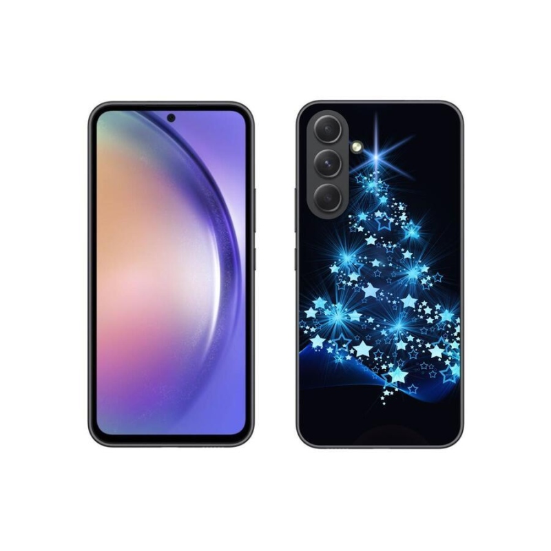 Gelový kryt mmCase na mobil Samsung Galaxy A54 5G - vánoční stromek