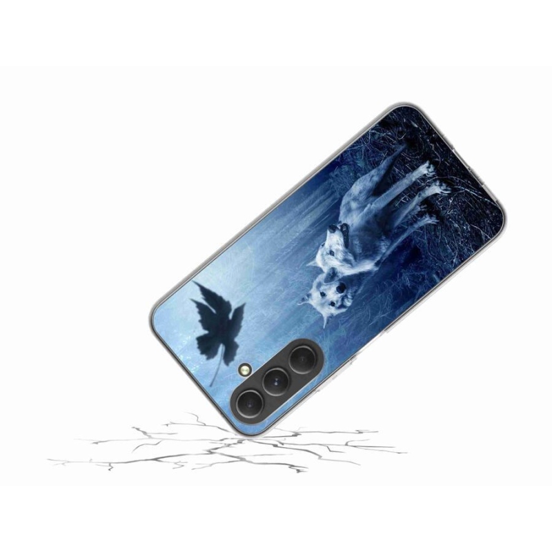 Gelový kryt mmCase na mobil Samsung Galaxy A54 5G - vlci v lese