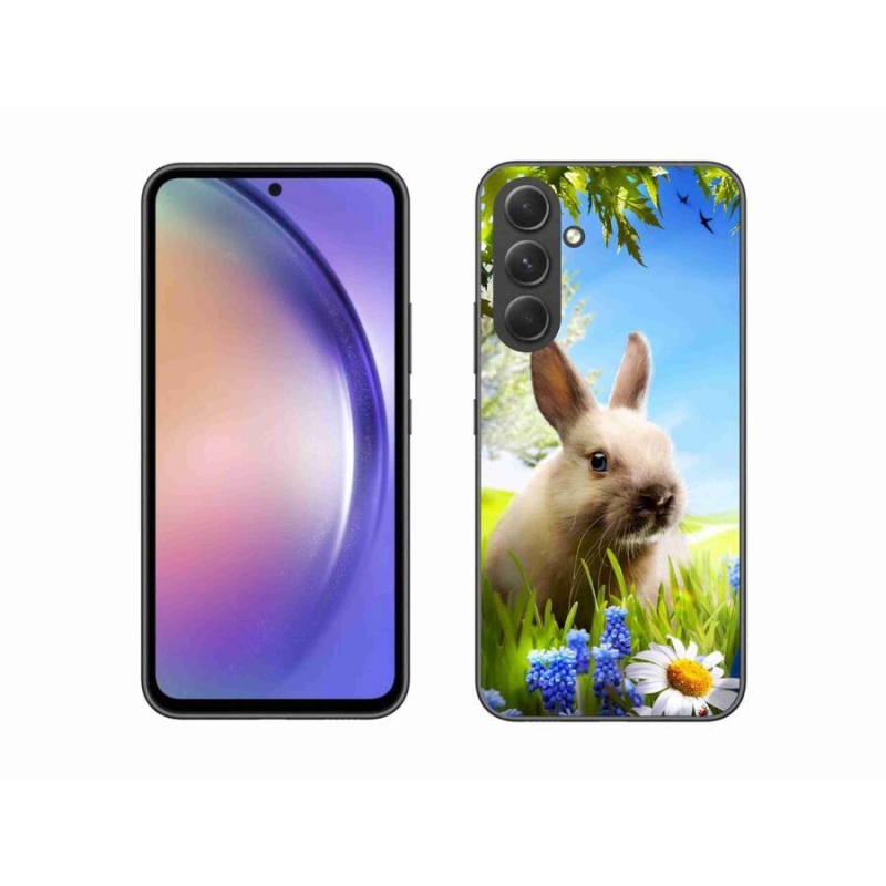 Gelový kryt mmCase na mobil Samsung Galaxy A54 5G - zajíček