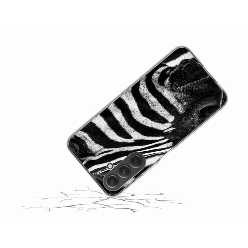 Gelový kryt mmCase na mobil Samsung Galaxy A54 5G - zebra