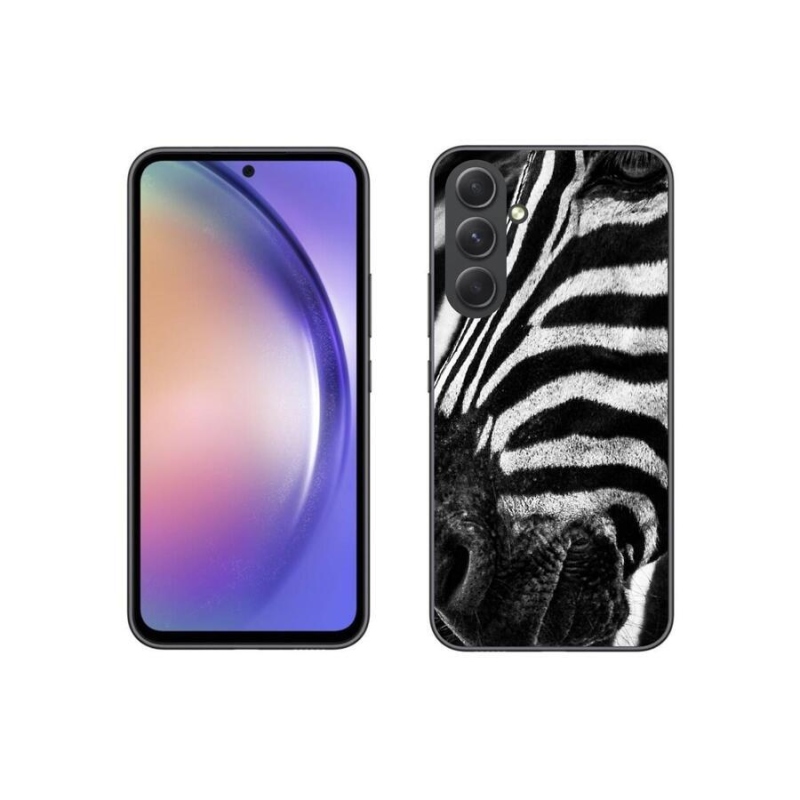 Gelový kryt mmCase na mobil Samsung Galaxy A54 5G - zebra
