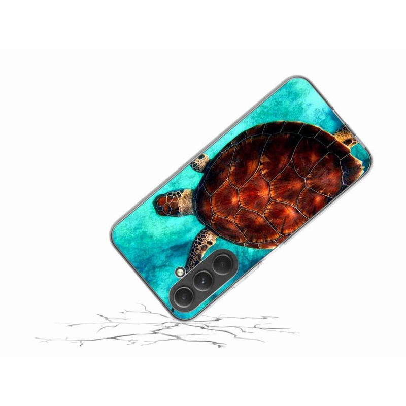 Gelový kryt mmCase na mobil Samsung Galaxy A54 5G - želva