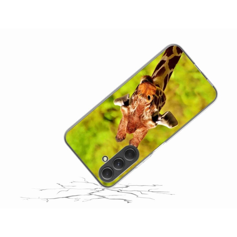 Gelový kryt mmCase na mobil Samsung Galaxy A54 5G - žirafa