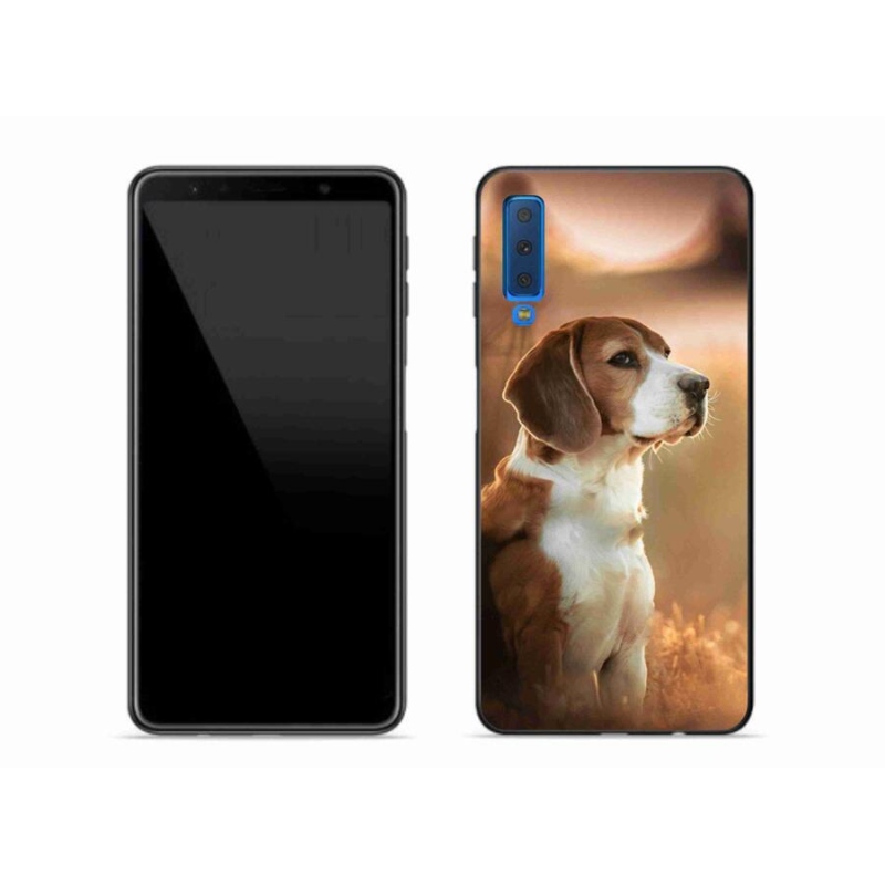 Gelový kryt mmCase na mobil Samsung Galaxy A7 (2018) - bígl
