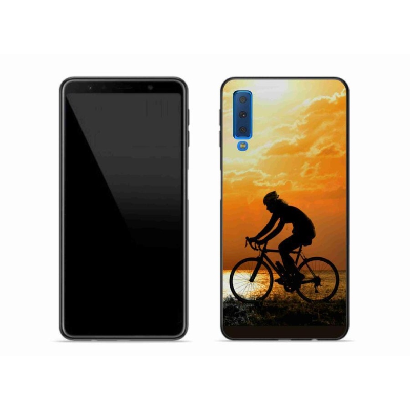 Gelový kryt mmCase na mobil Samsung Galaxy A7 (2018) - cyklovýlet