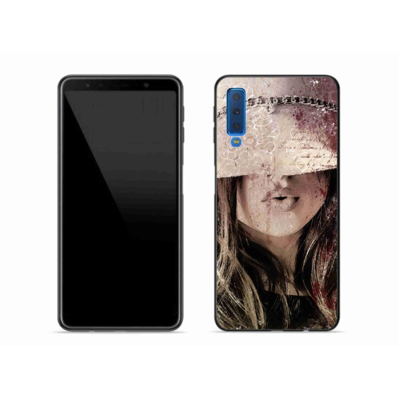 Gelový kryt mmCase na mobil Samsung Galaxy A7 (2018) - dívka