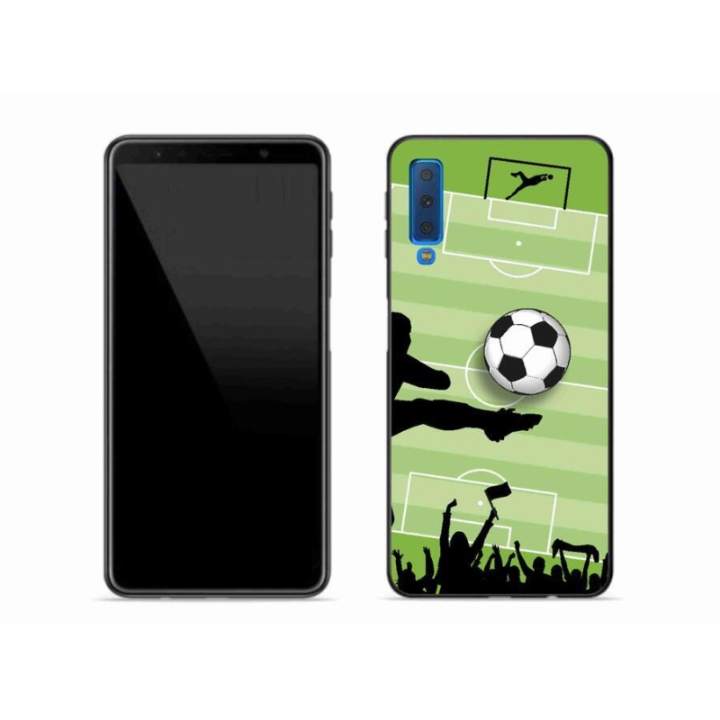 Gelový kryt mmCase na mobil Samsung Galaxy A7 (2018) - fotbal 3