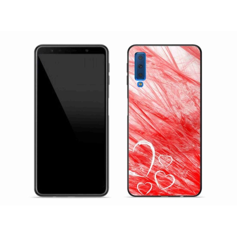 Gelový kryt mmCase na mobil Samsung Galaxy A7 (2018) - heart