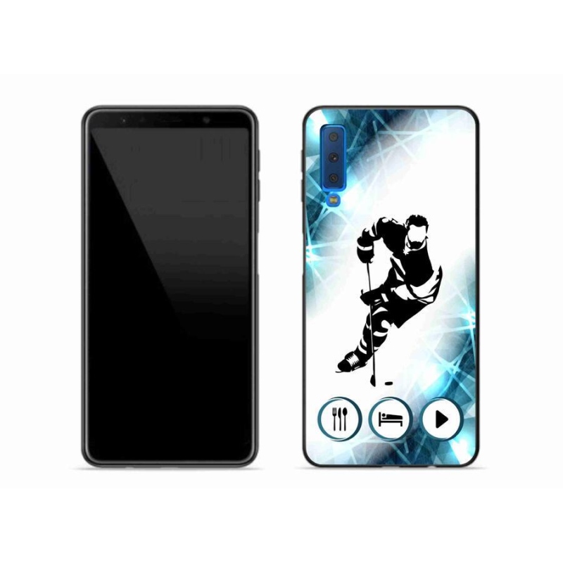Gelový kryt mmCase na mobil Samsung Galaxy A7 (2018) - hokej 1