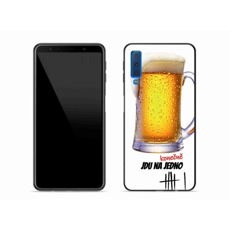 Gelový kryt mmCase na mobil Samsung Galaxy A7 (2018) - jdu na jedno