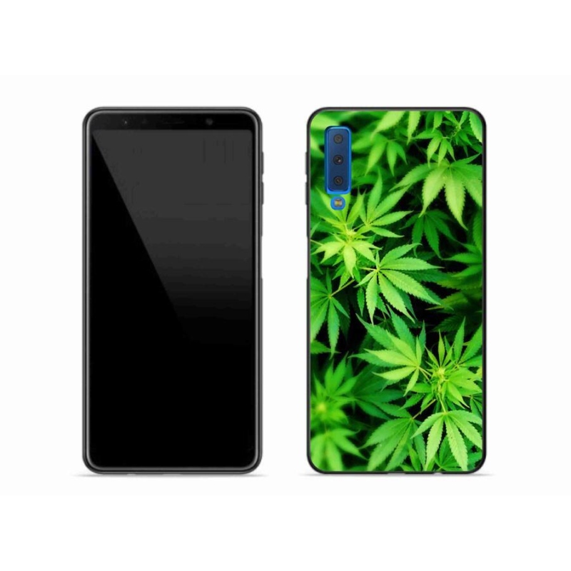 Gelový kryt mmCase na mobil Samsung Galaxy A7 (2018) - konopí 3