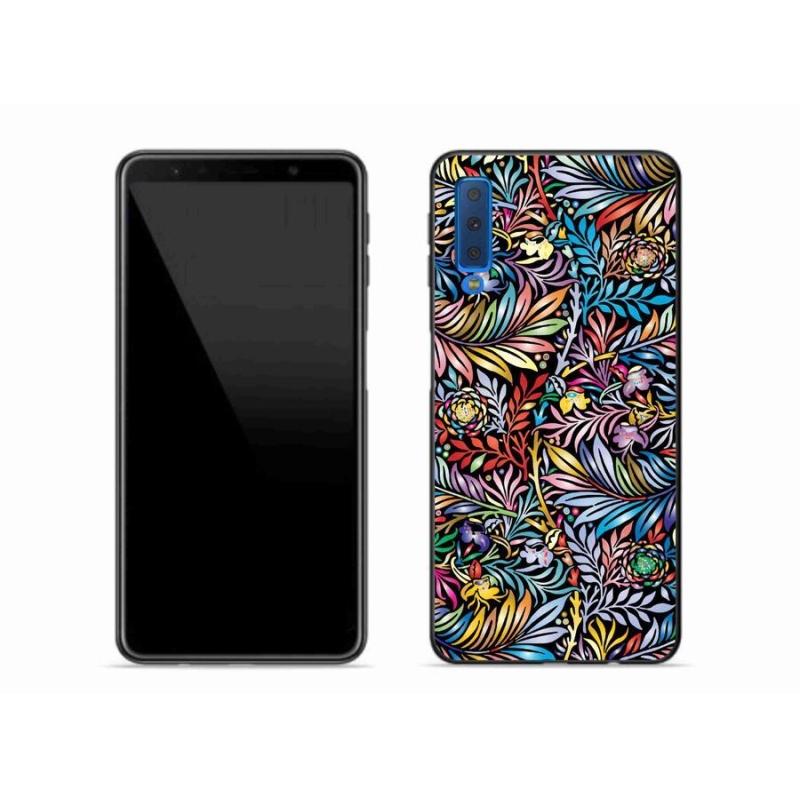 Gelový kryt mmCase na mobil Samsung Galaxy A7 (2018) - květiny 5