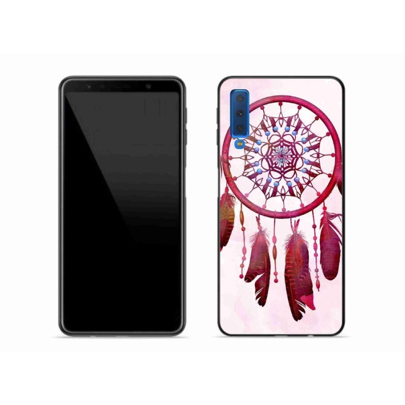 Gelový kryt mmCase na mobil Samsung Galaxy A7 (2018) - lapač snů