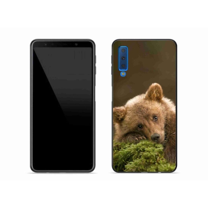 Gelový kryt mmCase na mobil Samsung Galaxy A7 (2018) - medvěd