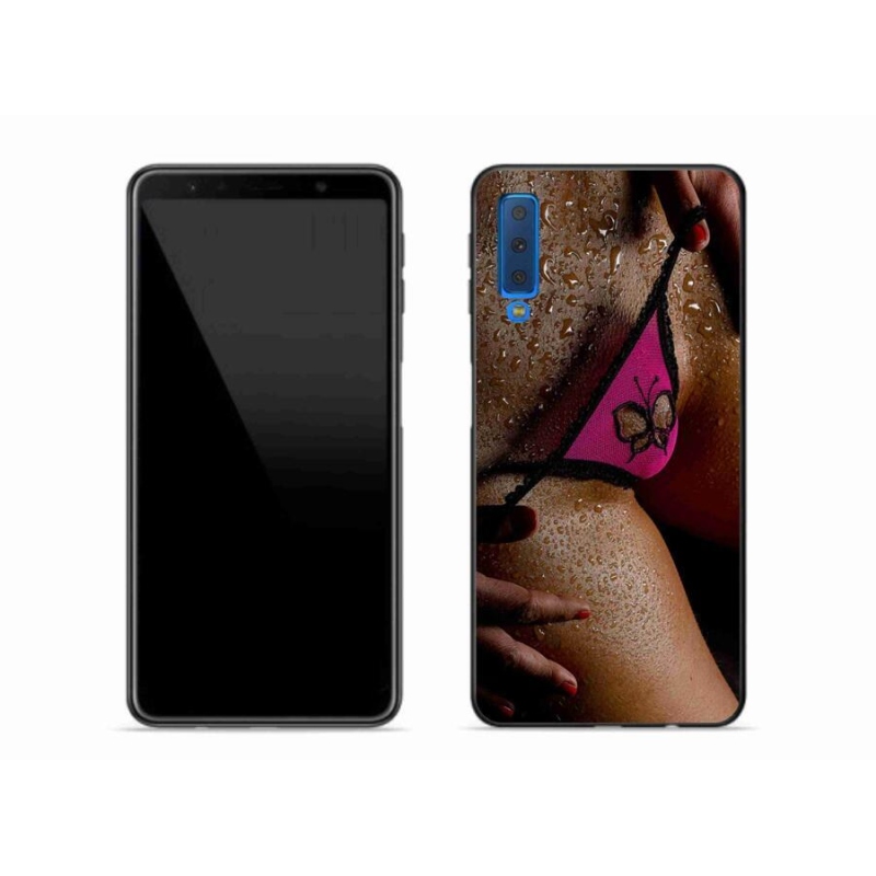 Gelový kryt mmCase na mobil Samsung Galaxy A7 (2018) - sexy žena
