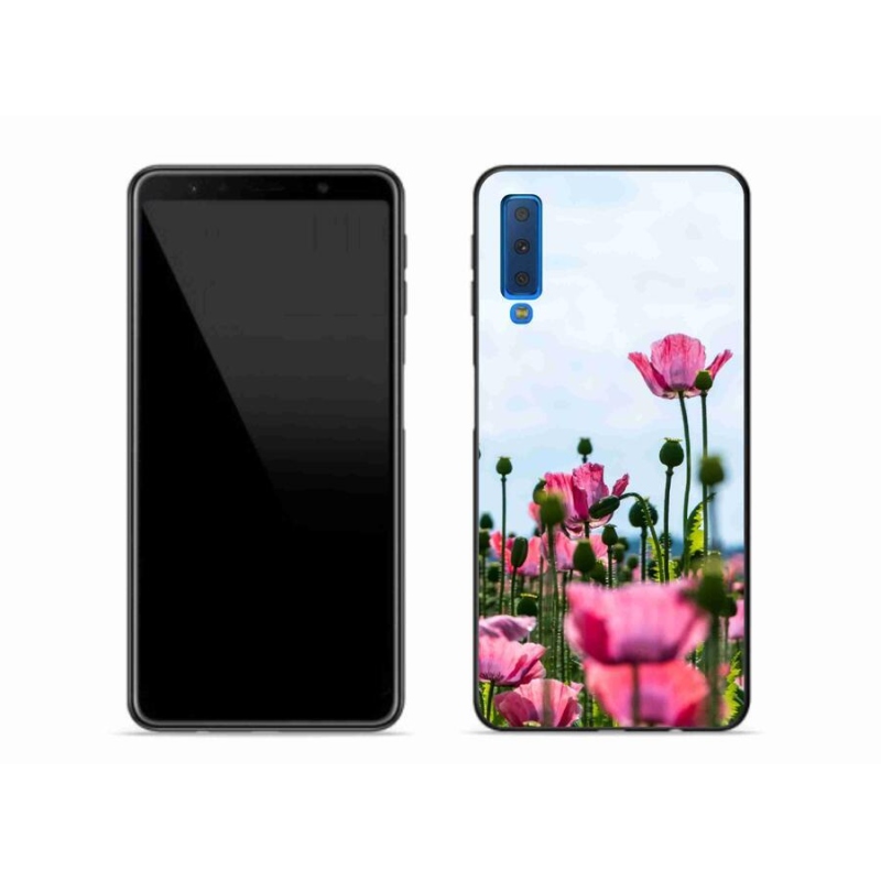 Gelový kryt mmCase na mobil Samsung Galaxy A7 (2018) - vlčí mák