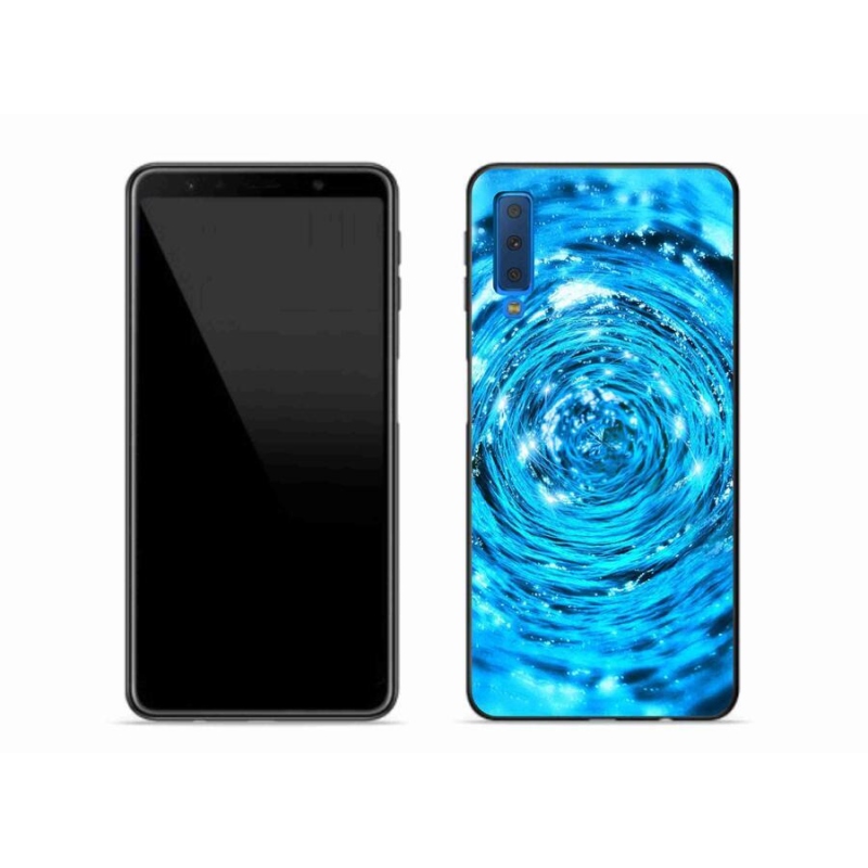 Gelový kryt mmCase na mobil Samsung Galaxy A7 (2018) - vodní vír