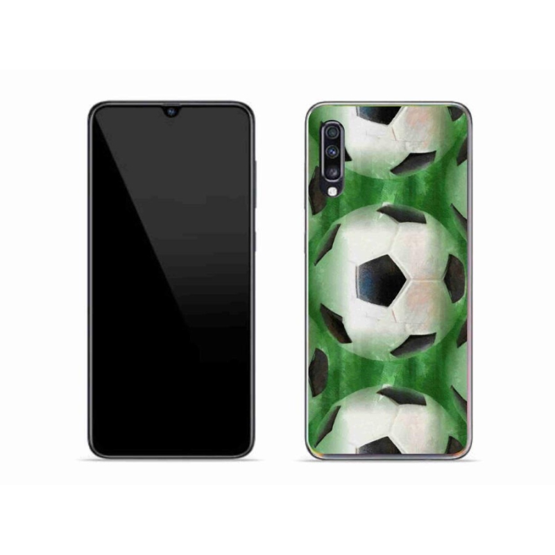 Gelový kryt mmCase na mobil Samsung Galaxy A70 - fotbalový míč
