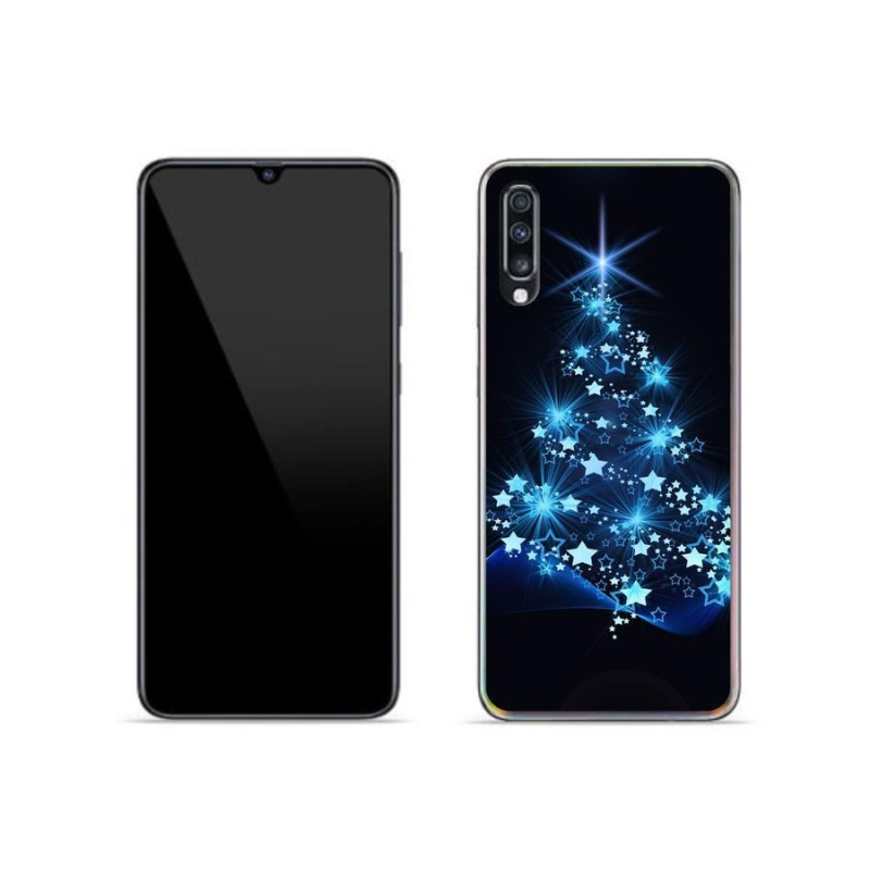 Gelový kryt mmCase na mobil Samsung Galaxy A70 - vánoční stromek