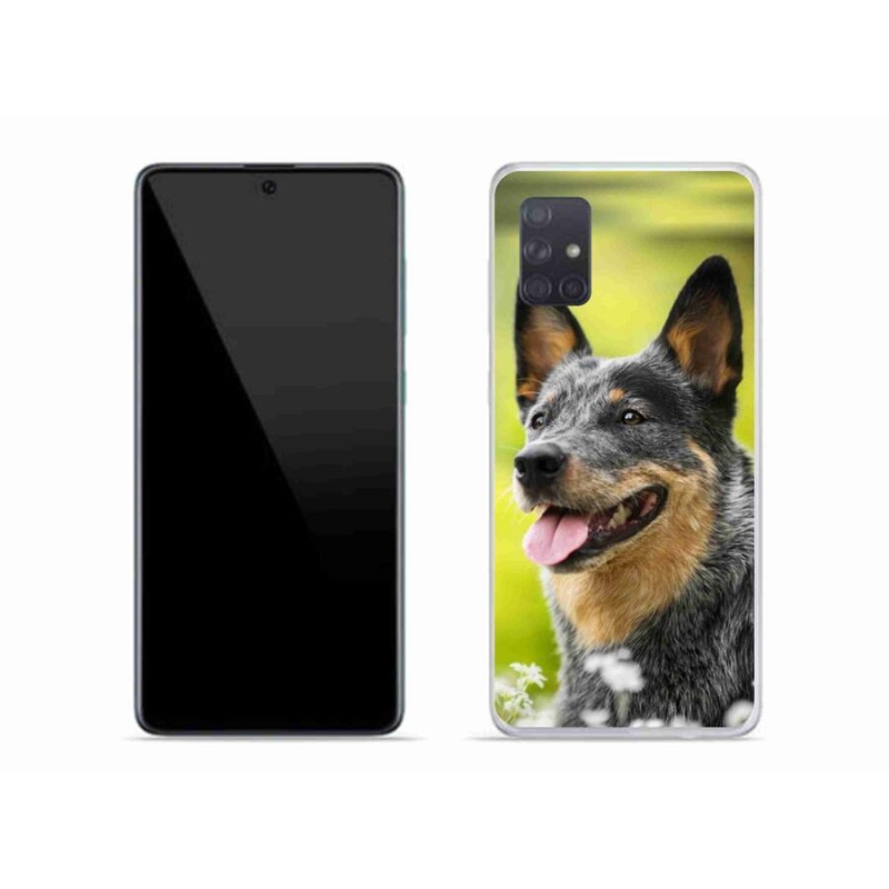 Gelový kryt mmCase na mobil Samsung Galaxy A71 - australský honácký pes
