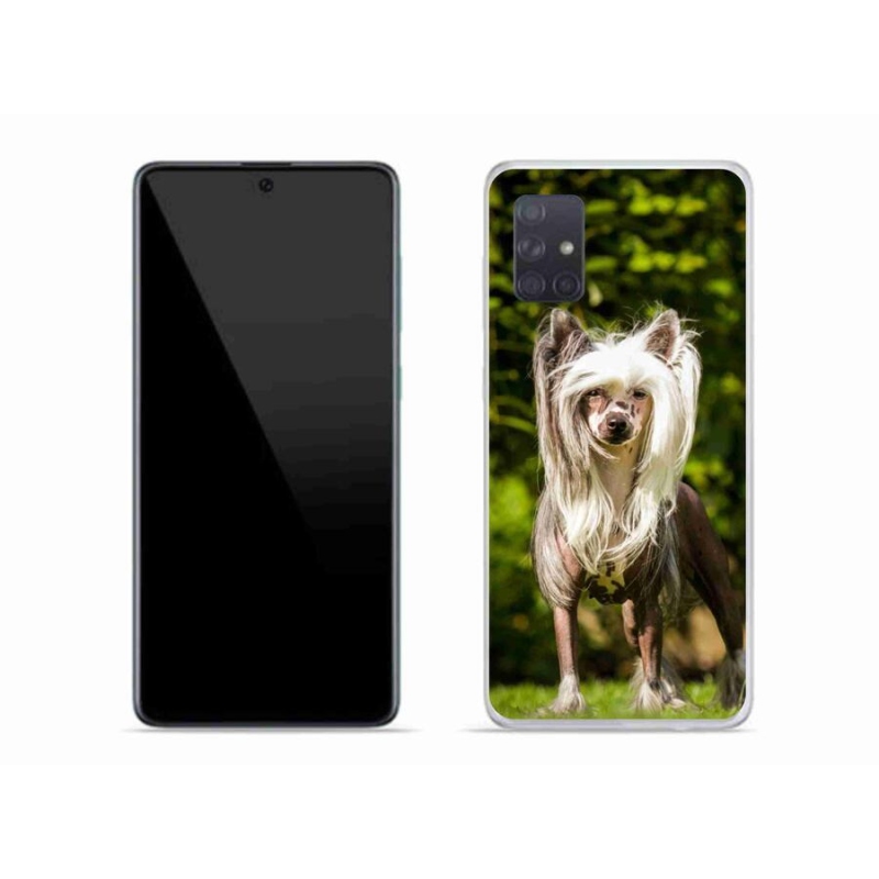 Gelový kryt mmCase na mobil Samsung Galaxy A71 - čínský chocholatý pes