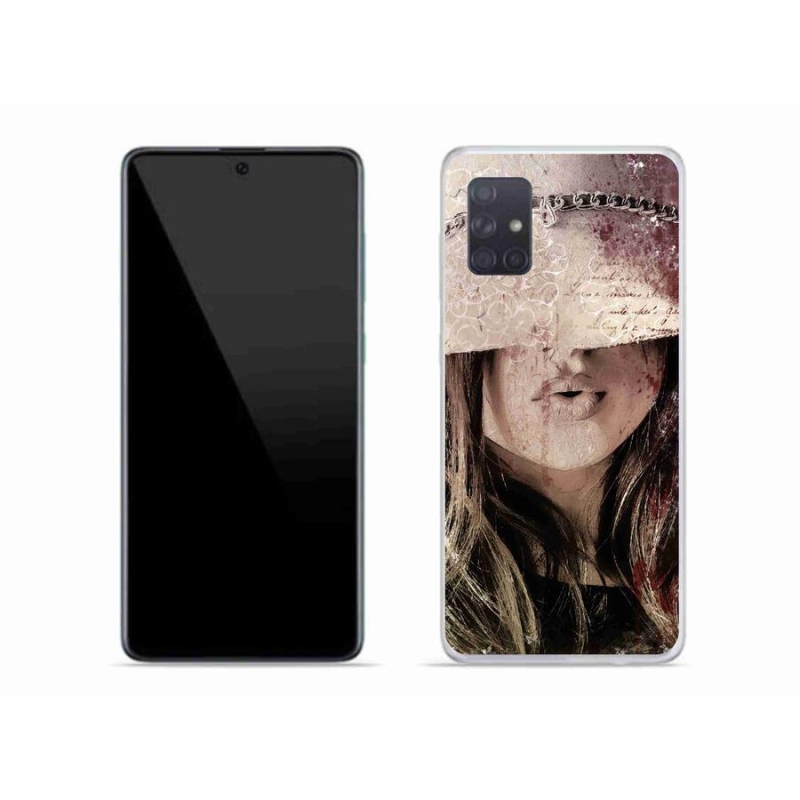 Gelový kryt mmCase na mobil Samsung Galaxy A71 - dívka