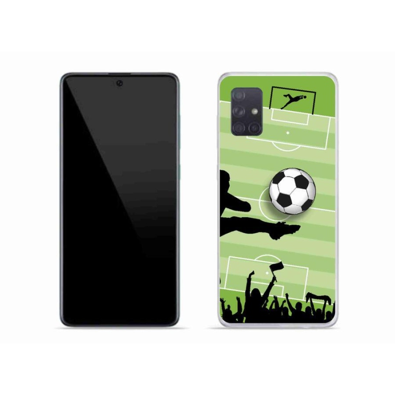 Gelový kryt mmCase na mobil Samsung Galaxy A71 - fotbal 3