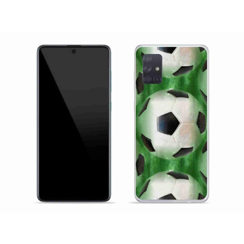 Gelový kryt mmCase na mobil Samsung Galaxy A71 - fotbalový míč