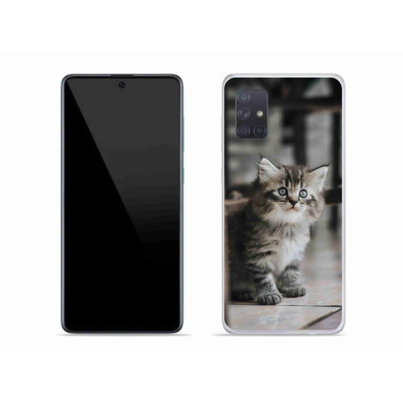 Gelový kryt mmCase na mobil Samsung Galaxy A71 - koťátko