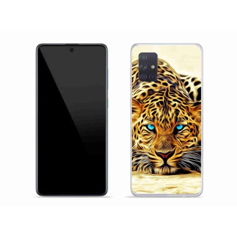 Gelový kryt mmCase na mobil Samsung Galaxy A71 - kreslený tygr