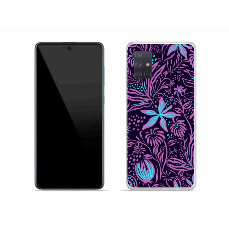 Gelový kryt mmCase na mobil Samsung Galaxy A71 - květiny 2