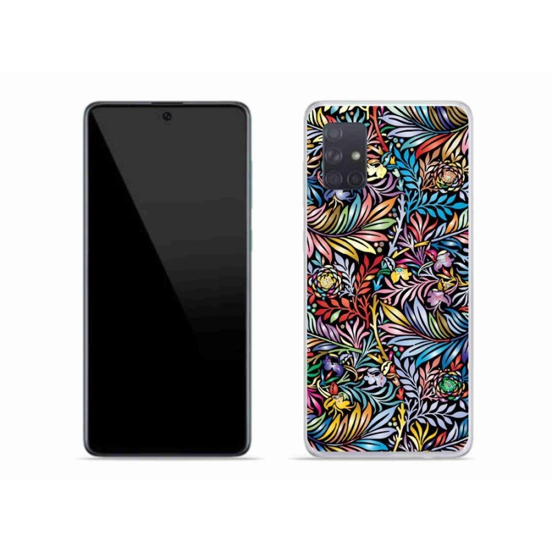 Gelový kryt mmCase na mobil Samsung Galaxy A71 - květiny 5