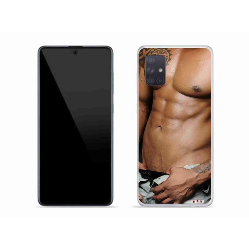 Gelový kryt mmCase na mobil Samsung Galaxy A71 - sexy muž