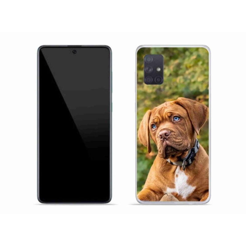 Gelový kryt mmCase na mobil Samsung Galaxy A71 - štěně