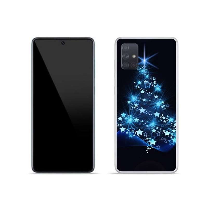 Gelový kryt mmCase na mobil Samsung Galaxy A71 - vánoční stromek