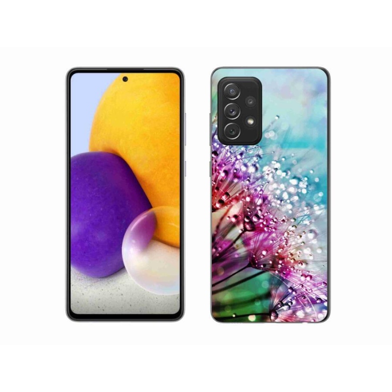 Gelový kryt mmCase na mobil Samsung Galaxy A72/A72 5G - barevné květy